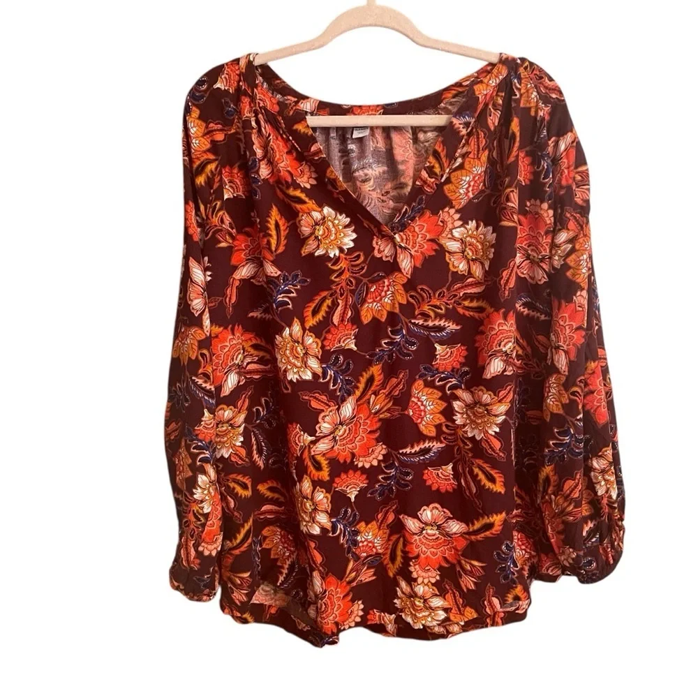 Old Navy Women’s Long Sleeve Split Neck-Size 3X - Picture 3 of 10